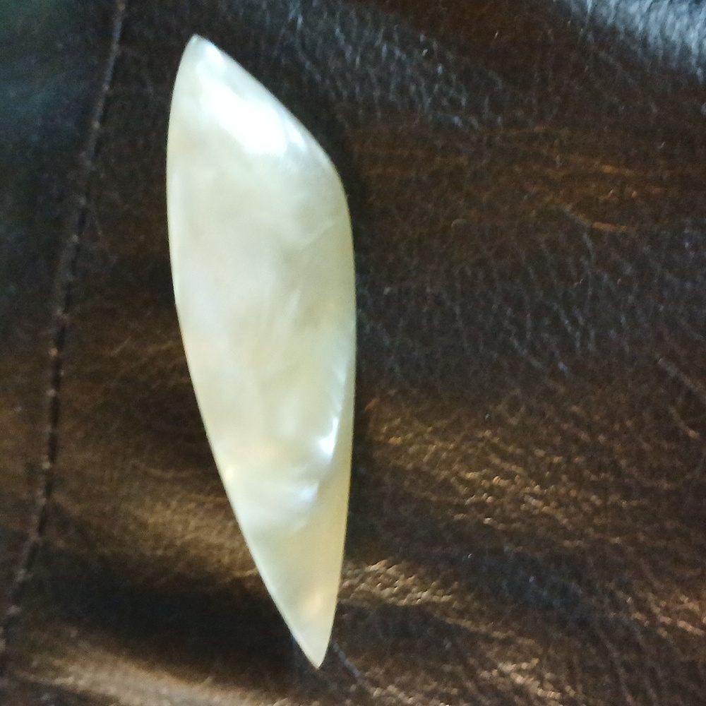 Antique "marbled" Unique Plastic Brooch